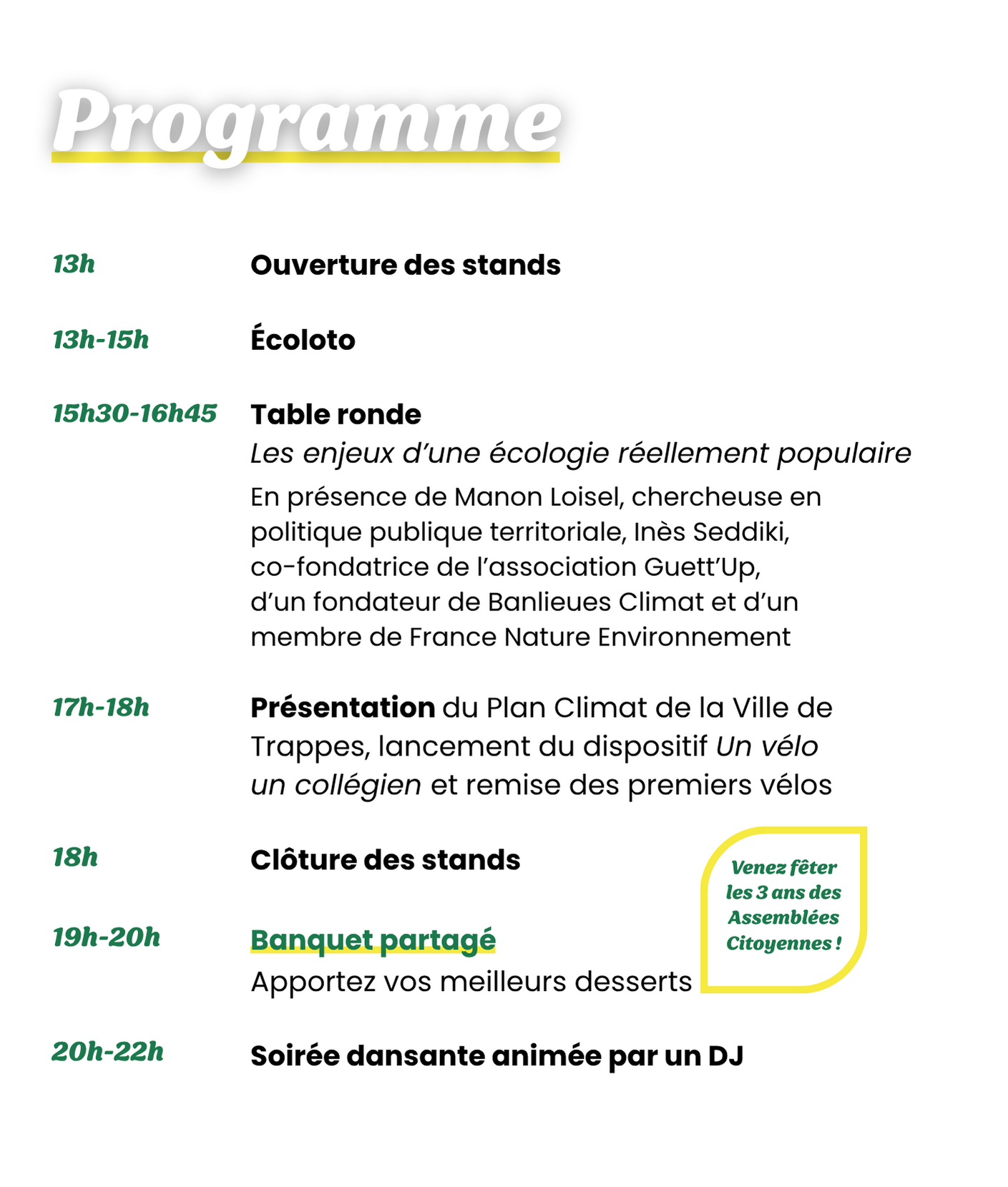 Programme Planète Trappes