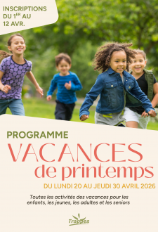 Programme - vacances de printemps 2026 - couv